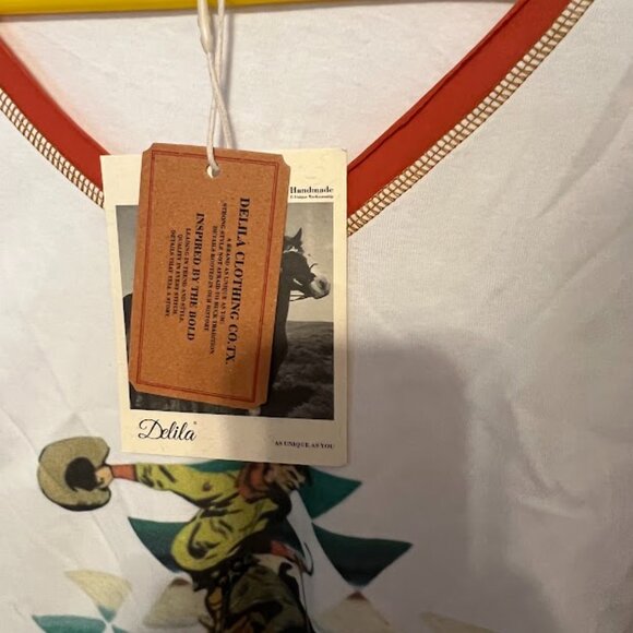 NWT Delila XXL western/rodeo long sleeve top horse - Picture 3 of 5